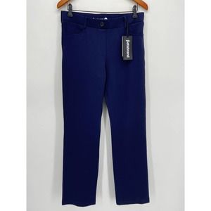 Betabrand Navy Bue Straight Leg Yoga Dress Pants